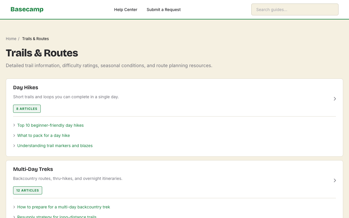 Basecamp Category preview