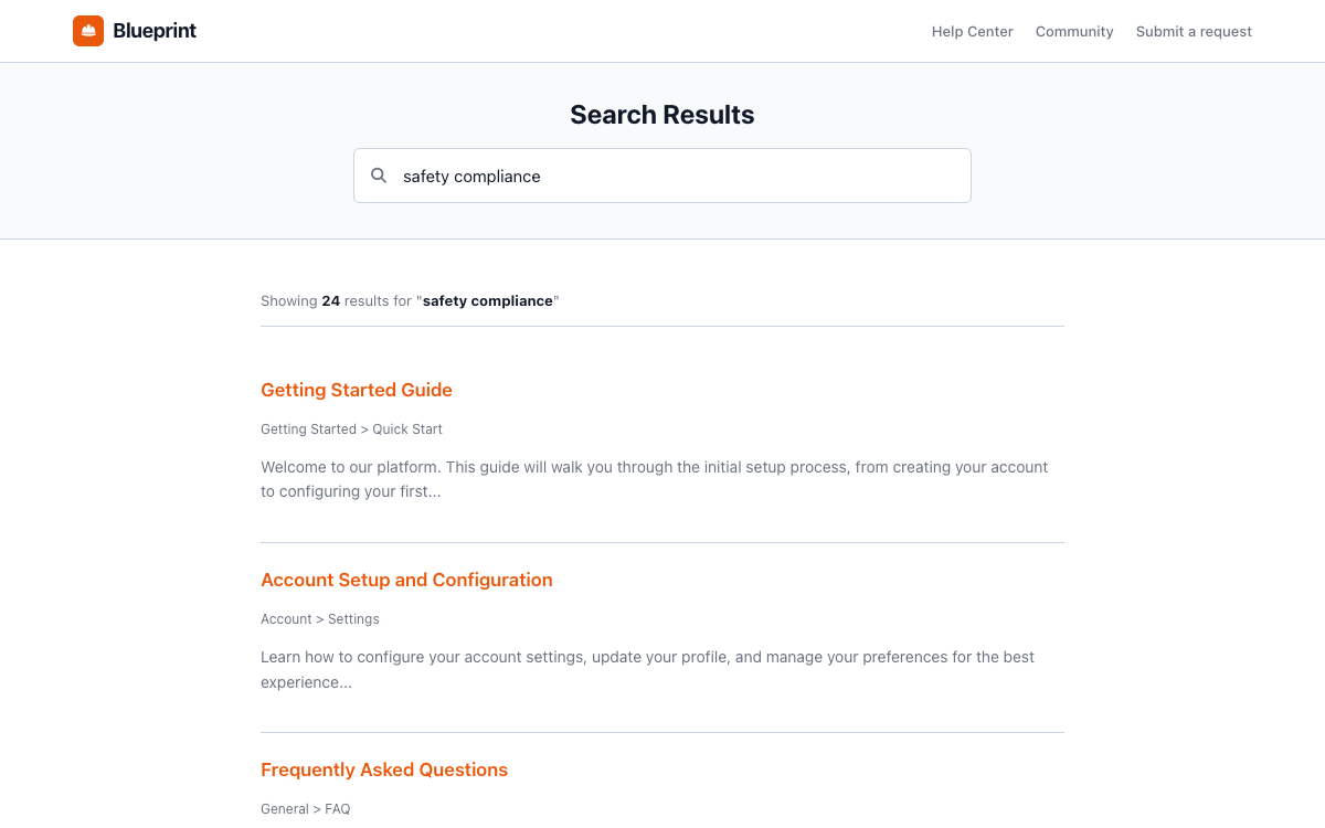 Blueprint Search preview