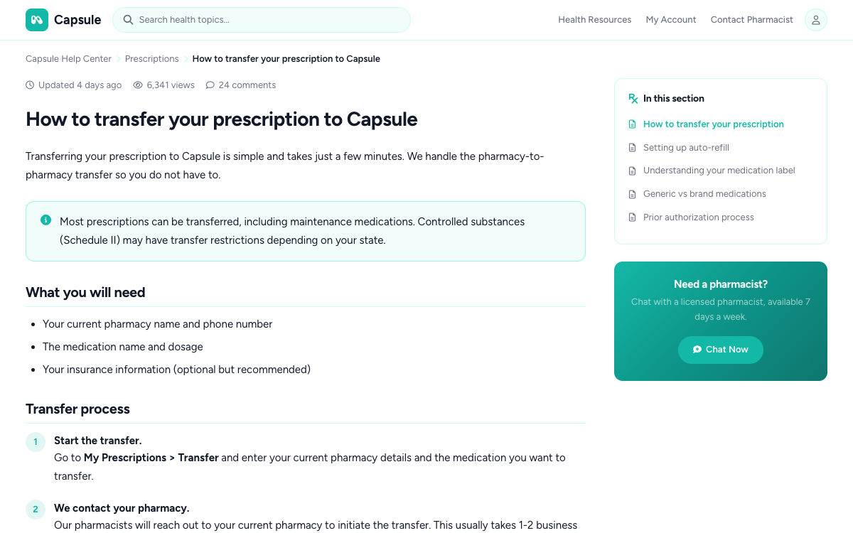 Capsule Article preview