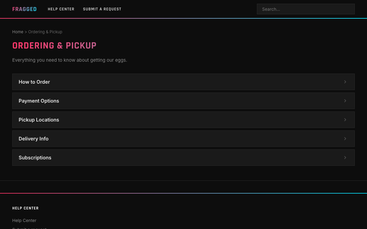 Fragged Category preview
