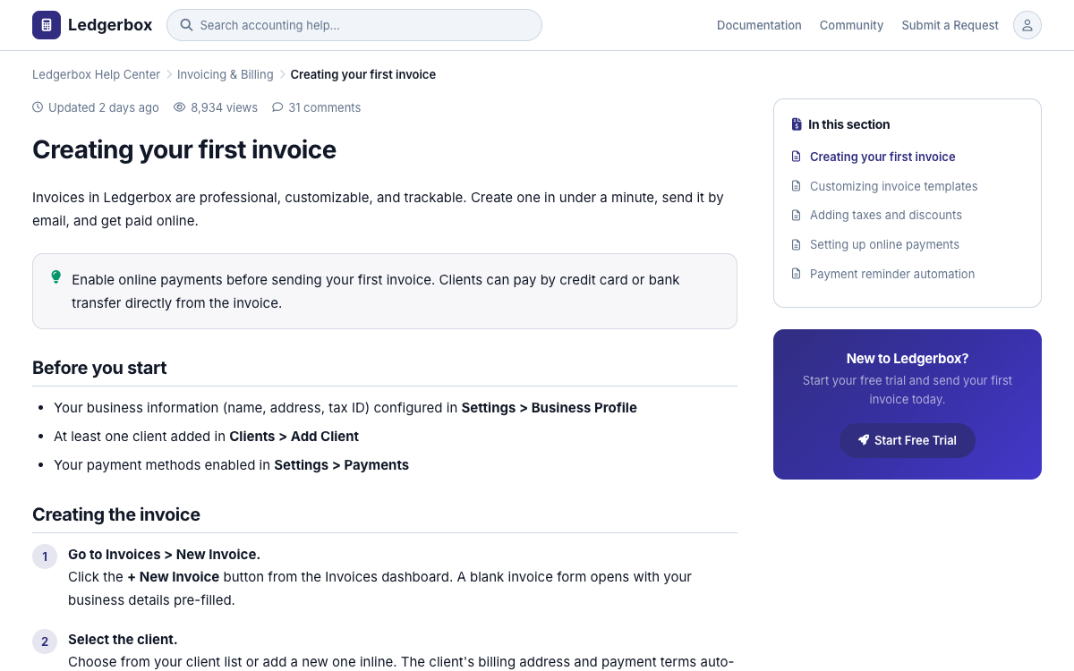 Ledgerbox Article preview