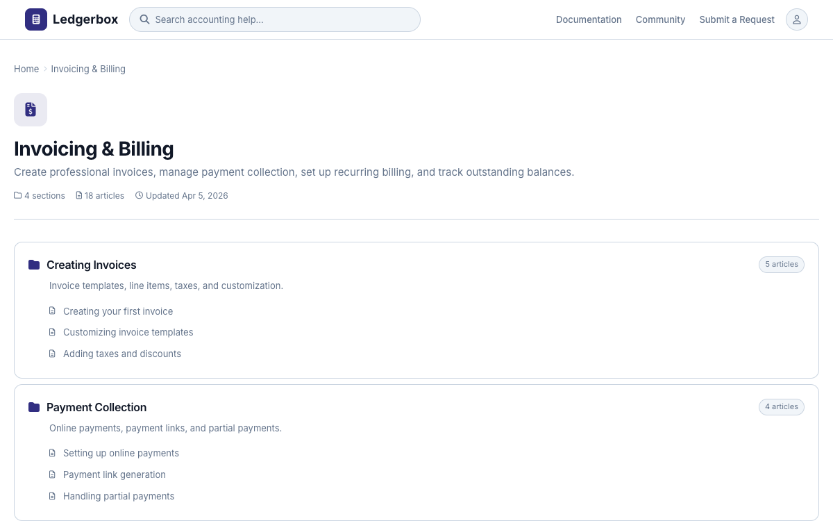 Ledgerbox Category preview