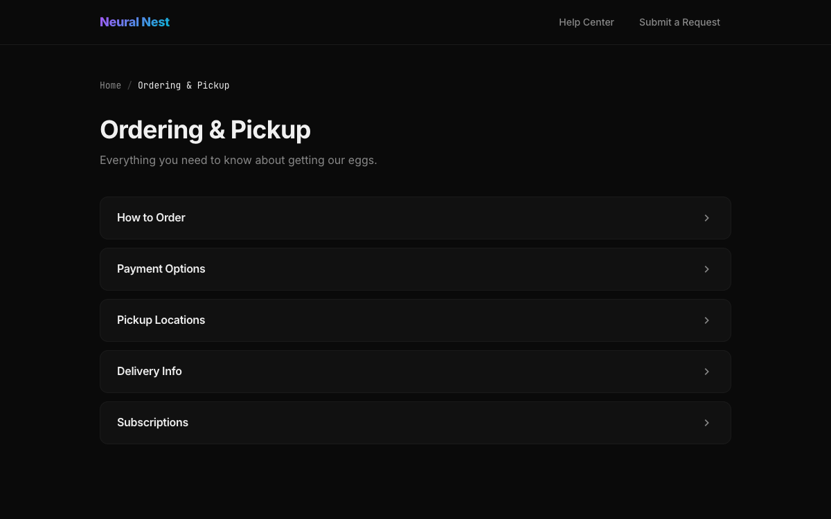 Neural Nest Category preview