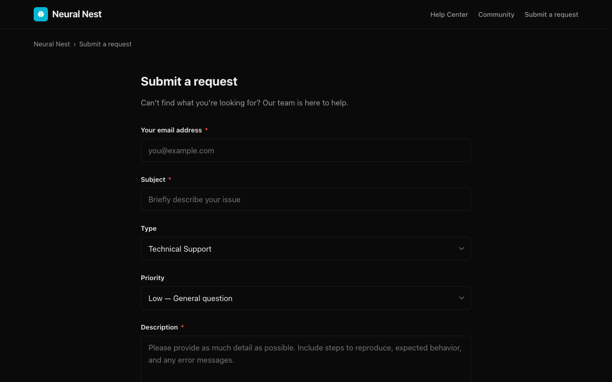 Neural Nest Request preview